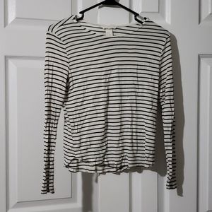H&M Shirt w/ Black and White Stripes